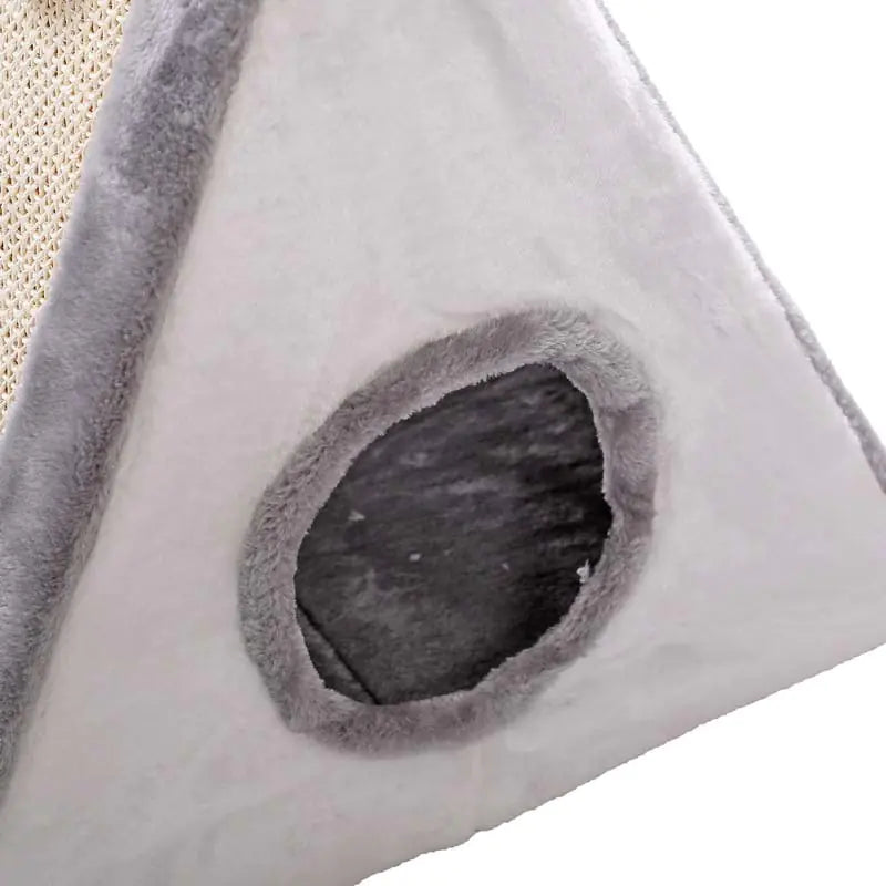 Cat Toy with Scratch Triangle and Climbing Frame