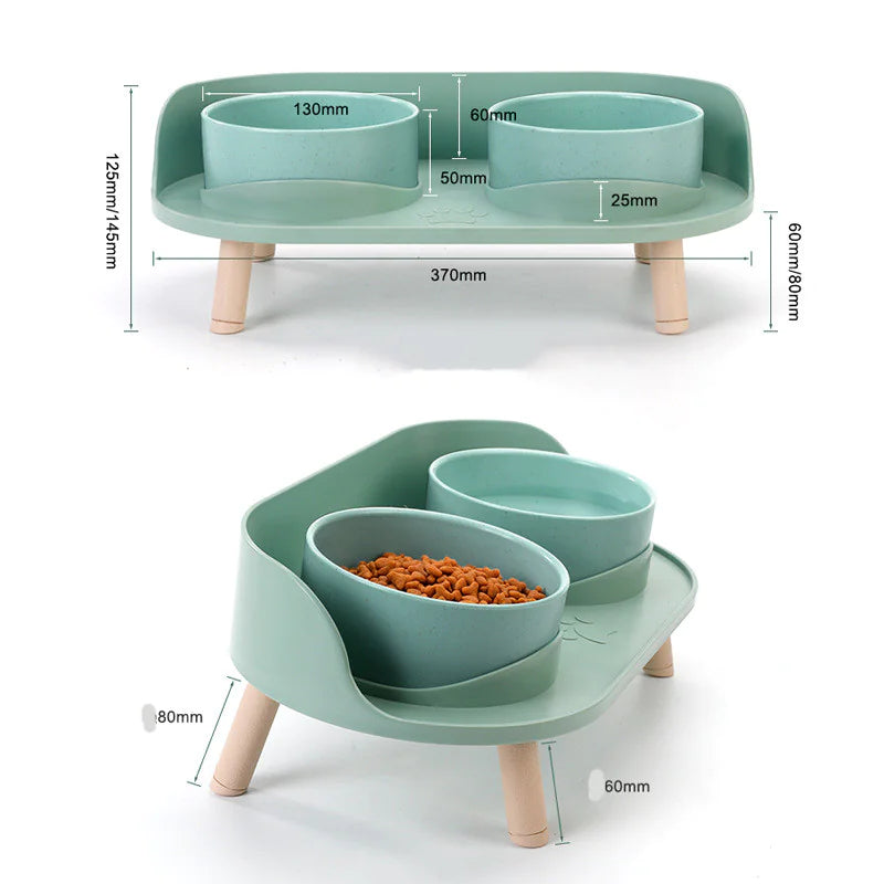 Cat Food Bowl Anti-Tip Elevated