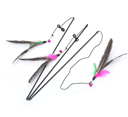 Quality Cat Toy with Feather Bird Design