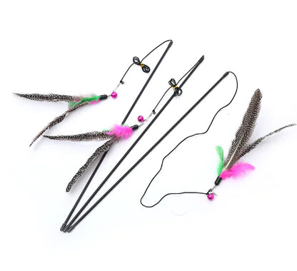 Quality Cat Toy with Feather Bird Design