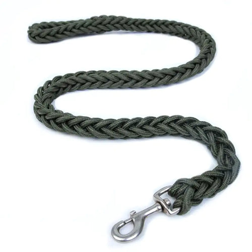 Large Eight-Strand Braided Nylon Dog Leash