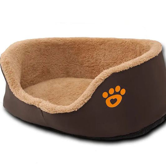 Round Wool Dog Bed