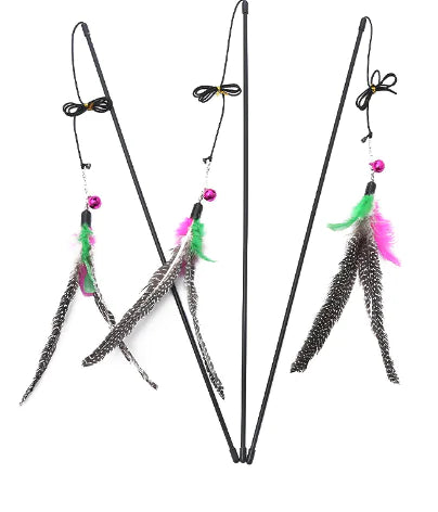 Quality Cat Toy with Feather Bird Design